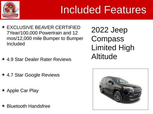 Used 2022 Jeep Compass High Altitude AWD/4WD image 4