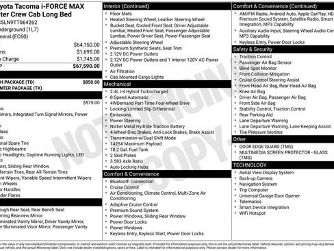 New 2026 Toyota Tacoma 4x4 Double Cab Hybrid w/ Tow Tech Package image 4