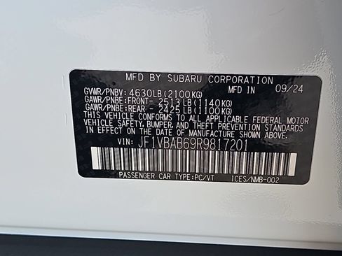 Certified 2024 Subaru WRX AWD/4WD image 37