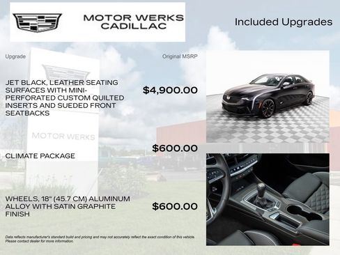 Used 2025 Cadillac CT4 V Blackwing w/ Climate Package image 4