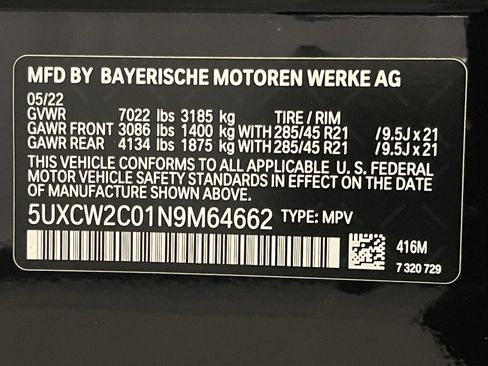 Certified 2022 BMW X7 xDrive40i w/ M Sport Package image 25