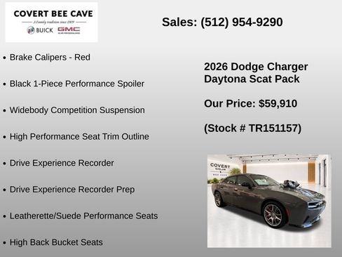 New 2026 Dodge Charger Daytona Scat Pack w/ Track Package AWD/4WD image 21