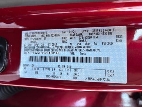 Used 2024 Ford F150 Lariat w/ Equipment Group 502A High image 30