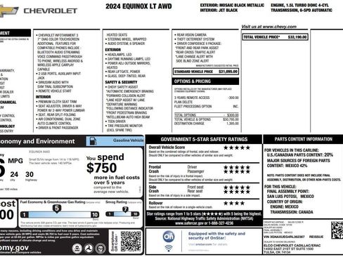 Used 2024 Chevrolet Equinox LT image 28