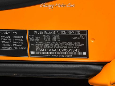 Used 2012 McLaren MP4-12C Coupe RWD image 52