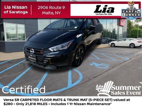 Certified 2025 Nissan Versa SR w/ Trunk Package FWD image 1