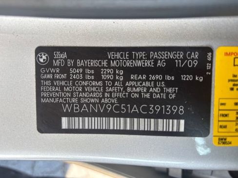 Used 2010 BMW 535i xDrive Sedan image 26