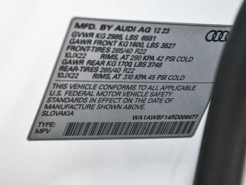 Used 2024 Audi SQ8 Premium Plus w/ Black Optic Package image 19