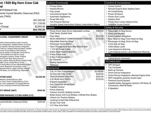Used 2025 RAM 1500 Big Horn AWD/4WD image 2