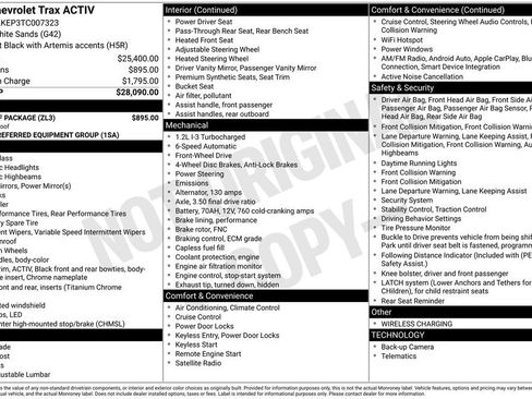 Used 2026 Chevrolet Trax ACTIV w/ Sunroof Package FWD image 5