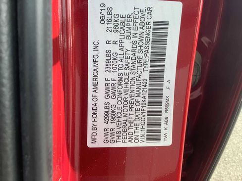 Certified 2019 Honda Accord LX image 21