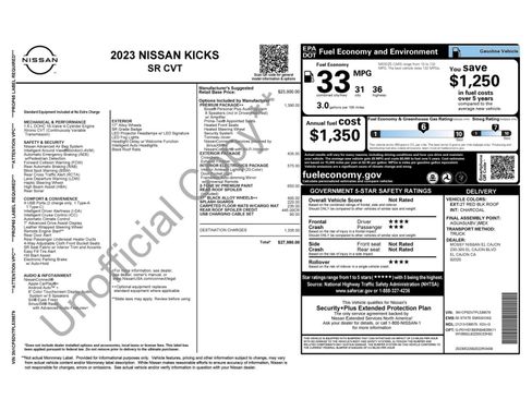 Used 2023 Nissan Kicks SR w/ SR Premium Package FWD image 50