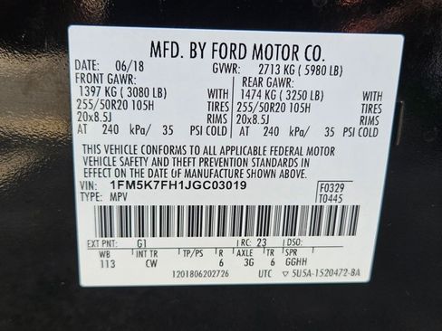 Used 2018 Ford Explorer Limited w/ Equipment Group 301A FWD image 27