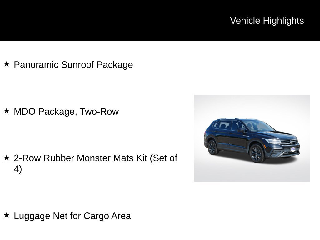 Used 2024 Volkswagen Tiguan SE w/ Panoramic Sunroof Package AWD/4WD image 2