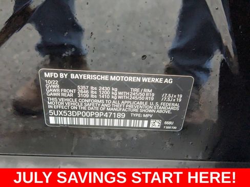 Used 2023 BMW X3 xDrive30i w/ Parking Assistance Package AWD/4WD image 25