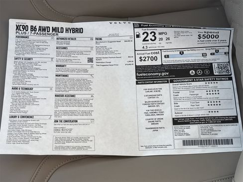 New 2026 Volvo XC90 B6 Plus image 34