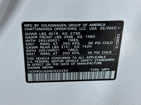 Used 2022 Volkswagen Atlas SEL Premium AWD/4WD image 48