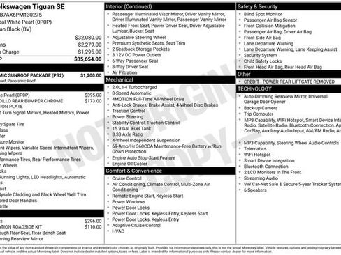 Used 2023 Volkswagen Tiguan SE w/ Panoramic Sunroof Package AWD/4WD image 27