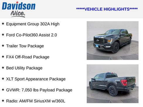Used 2023 Ford F150 XLT w/ Equipment Group 302A High AWD/4WD image 4