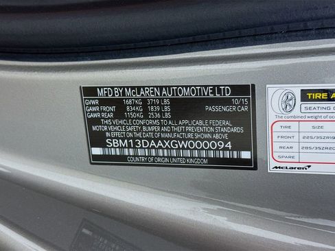 Used 2016 McLaren 570S Coupe image 16