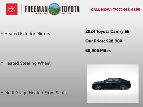 Used 2024 Toyota Camry SE w/ Cold Weather Package AWD/4WD image 10