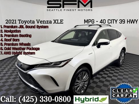Used 2021 Toyota Venza XLE w/ Softex Package AWD/4WD image 1
