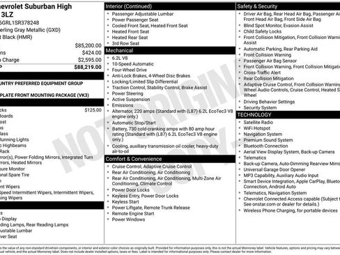 Used 2025 Chevrolet Suburban High Country AWD/4WD image 24