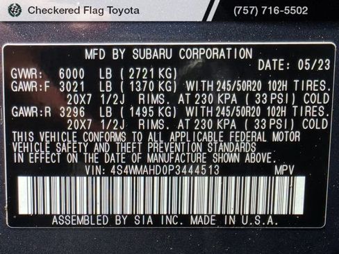 Used 2023 Subaru Ascent Onyx Edition AWD/4WD image 49