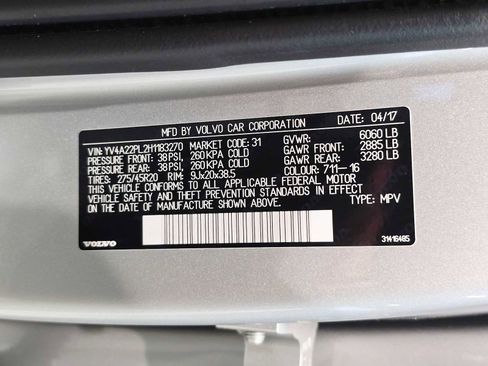 Used 2017 Volvo XC90 T6 Inscription w/ Vision Package image 29