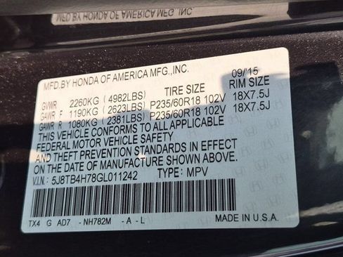 Used 2016 Acura RDX AWD w/ Advance Package image 25