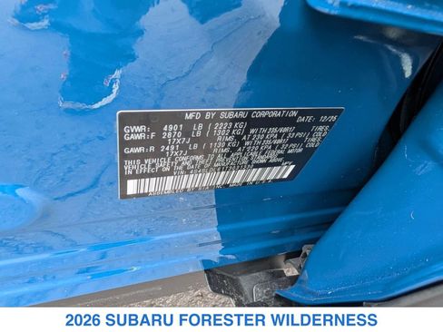 New 2026 Subaru Forester Wilderness AWD/4WD image 33