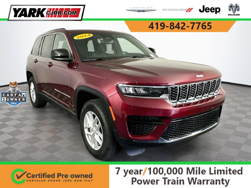 Certified 2024 Jeep Grand Cherokee Laredo X w/ Luxury Tech Group I AWD/4WD 360° Tour