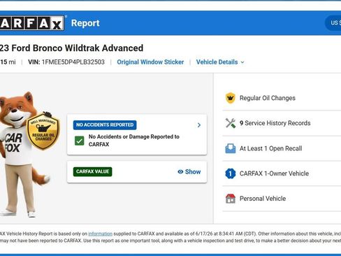 Used 2023 Ford Bronco Wildtrak AWD/4WD image 10