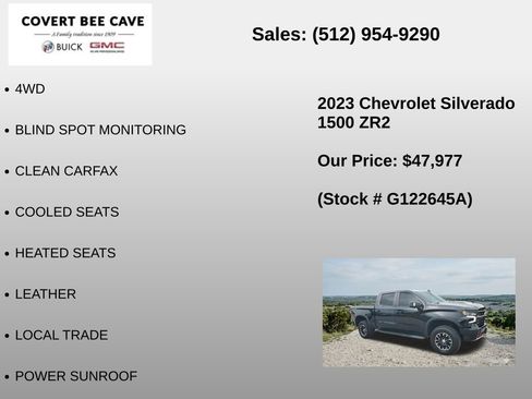 Used 2023 Chevrolet Silverado 1500 ZR2 w/ Technology Package image 6