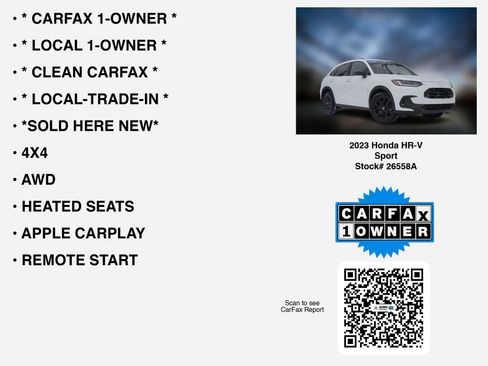 Certified 2023 Honda HR-V Sport image 7