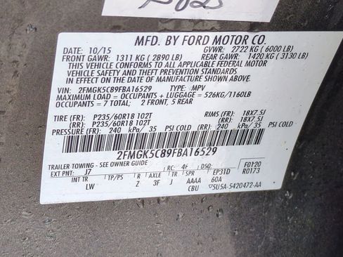 Used 2015 Ford Flex SEL w/ Equipment Group 202A image 40