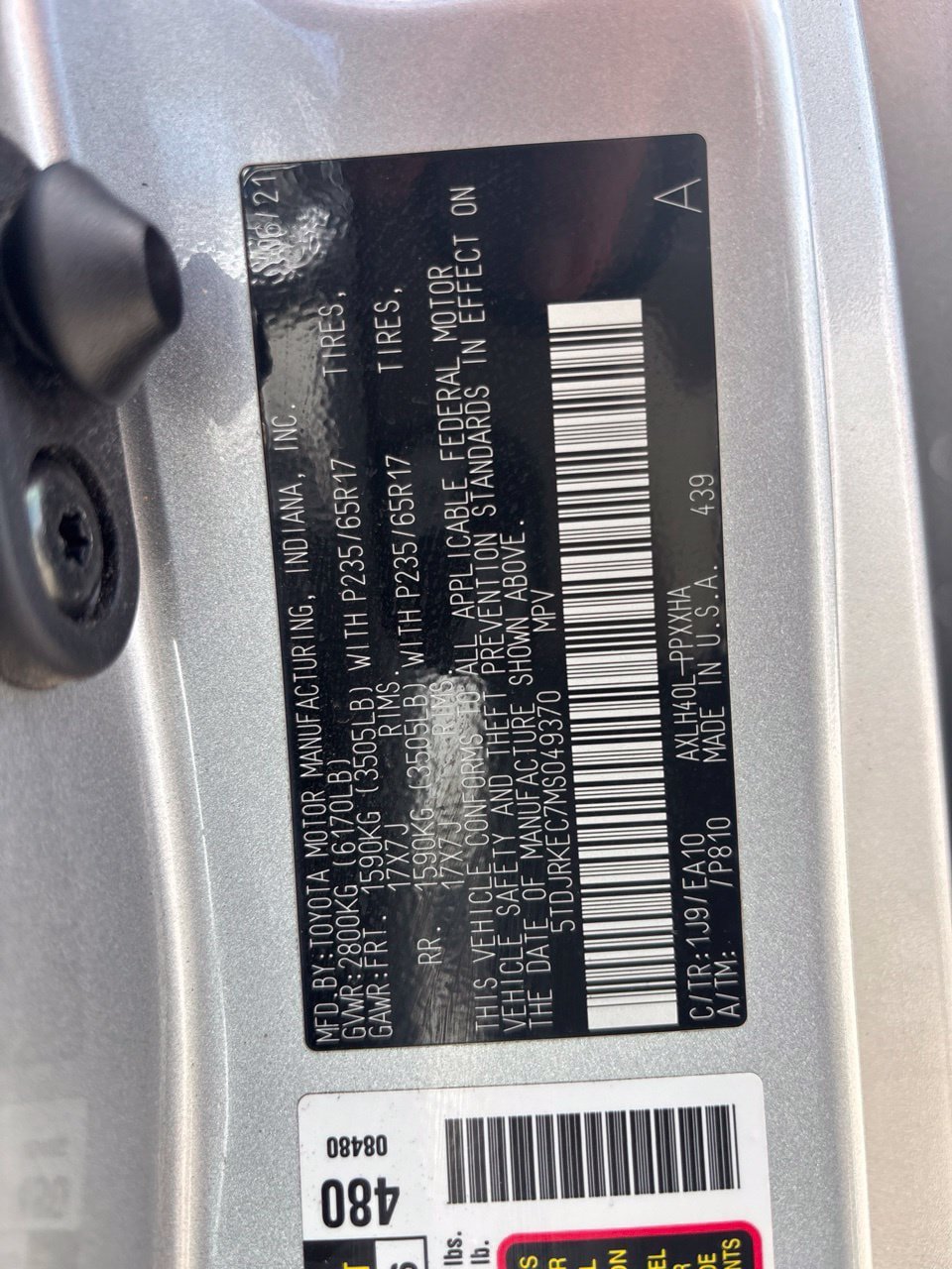 Used 2021 Toyota Sienna XLE w/ XLE Plus Package FWD image 8
