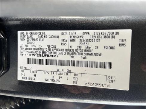 Used 2018 Ford F150 Platinum w/ Equipment Group 701A Luxury AWD/4WD image 26