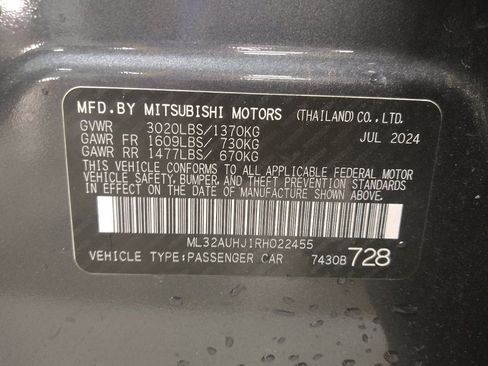 Used 2024 Mitsubishi Mirage LE FWD image 33