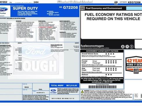 Used 2019 Ford F250 Lariat w/ Lariat Value Package image 57