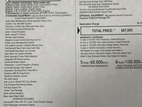 Used 2023 Jeep Grand Cherokee Trailhawk image 48