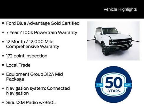 Certified 2024 Ford Bronco Outer Banks AWD/4WD image 6