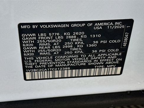 New 2026 Volkswagen Atlas Cross Sport SEL AWD/4WD image 34