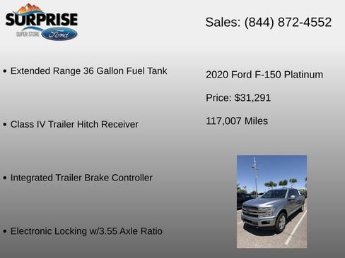 Used 2020 Ford F150 Platinum w/ Equipment Group 701A Luxury AWD/4WD image 18