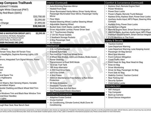 New 2026 Jeep Compass Trailhawk w/ Sun, Sound & Navigation Group image 28
