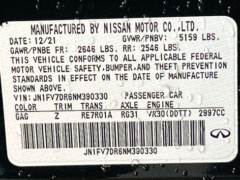 Used 2022 INFINITI Q50 Red Sport 400 image 34