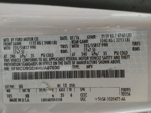 Used 2017 Ford Escape SE w/ Equipment Group 201A AWD/4WD image 33