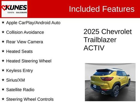 Used 2025 Chevrolet TrailBlazer ACTIV w/ Driver Confidence Package AWD/4WD image 2