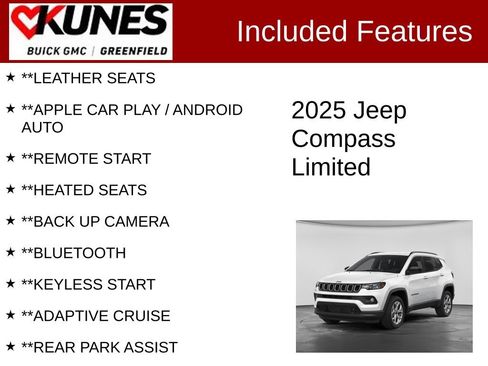 Used 2025 Jeep Compass Limited AWD/4WD image 2