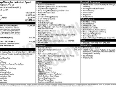 Used 2015 Jeep Wrangler Unlimited Sport w/ Quick Order Package 24S